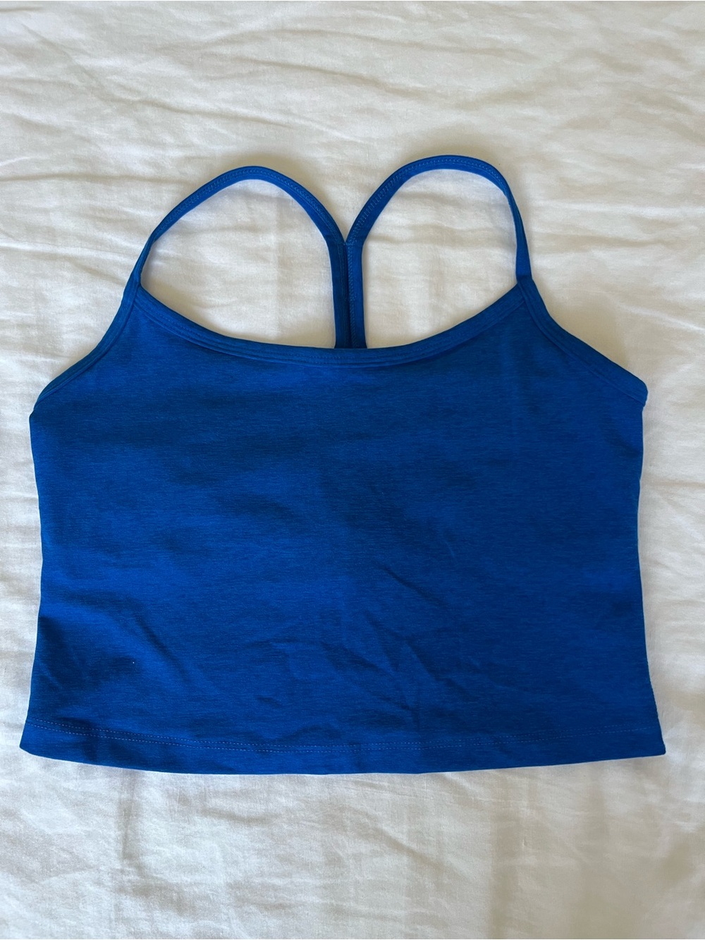 Beyond Yoga Royal Blue Cropped Sports Bra Tank